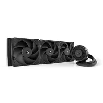 ARCTIC Liquid Freezer III Pro 420 - Dissipatore AIO per CPU, 3 x 140 mm Raffreddamento a Liquido, Radiatore da 38 mm, Pompa PWM, Ventola VRM, AM5/AM4, Intel LGA1851/1700 Telaio di Contatto - Nero