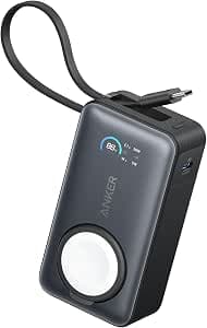 Anker MagGo Power Bank Magsafe per Apple Watch, Portatile e Compatta