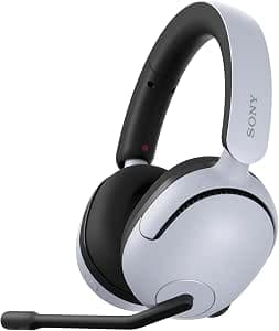 Sony INZONE H5 - Cuffie gaming wireless, Suono spaziale a 360 gradi per il gaming, Vestibilità comoda, Durata della batteria 28 ore, Bassa latenza, Microfono con AI, Compatibili con PC e PS5-Bianco