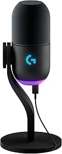 Logitech G Yeti GX Dynamic Microfono a condensatore RGB per gaming - Nero