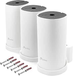 Supporto a parete per router WLAN mesh TP-Link Deco M4 3 pezzi con gestione cavi