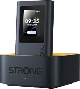 STRONG 5G+ HOPI Router 5G Portatile Senza SIM Fisica, WiFi 6 AX3000 Dock