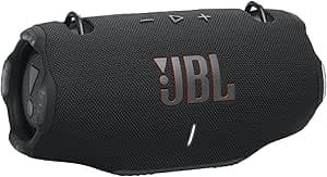 JBL Xtreme 4, Speaker Bluetooth Portatile, Cassa Altoparlante Wireless Waterproof e Resistente alla Polvere IP67, con Tracolla, Ricarica Rapida, Powerbank Integrato, fino a 24h di Autonomia, Nero