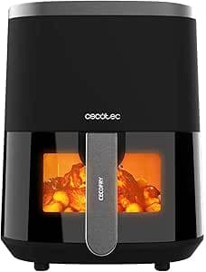 Cecotec Friggitrice ad Aria Cecofry Fantastik Window 4000. Air Fryer Air Fryer. 1400 W, Capacità 4 L, 9 Menu, Controllo Tattile, Tecnologia Perfectcoo, Tempo Regolabile 80-200ºc, 0-60 Minuti