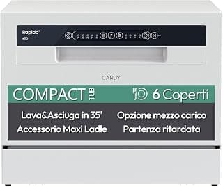 Candy Rapido CP 6E51LW: la lavastoviglie compatta che promette troppo a 300€?