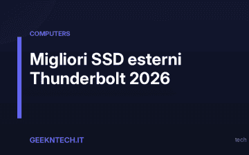 Migliori SSD esterni Thunderbolt 2026