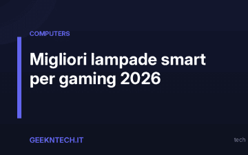 Migliori lampade smart per gaming 2026