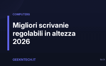 Migliori scrivanie regolabili in altezza 2026