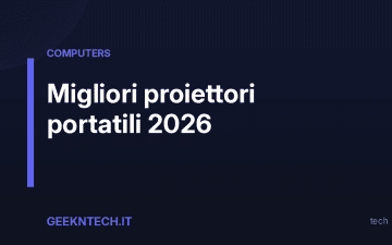 Migliori proiettori portatili 2026