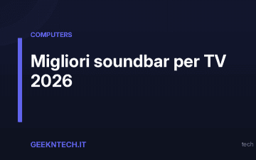 Migliori soundbar per TV 2026