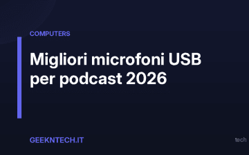 Migliori microfoni USB per podcast 2026