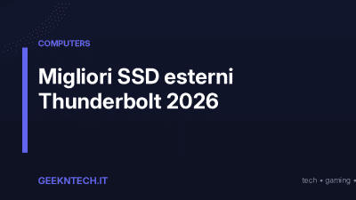 Migliori SSD esterni Thunderbolt 2026