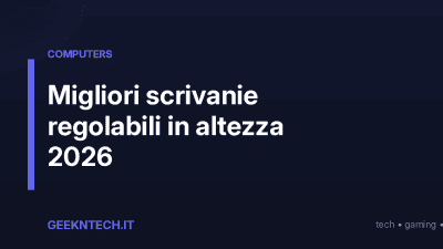 Migliori scrivanie regolabili in altezza 2026