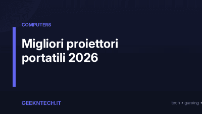 Migliori proiettori portatili 2026