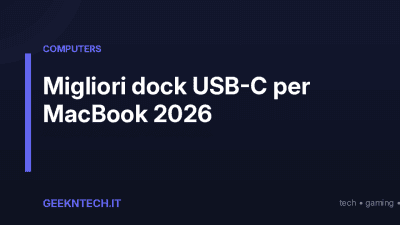 Migliori dock USB-C per MacBook 2026