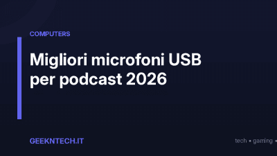 Migliori microfoni USB per podcast 2026