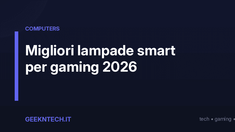 Migliori lampade smart per gaming 2026