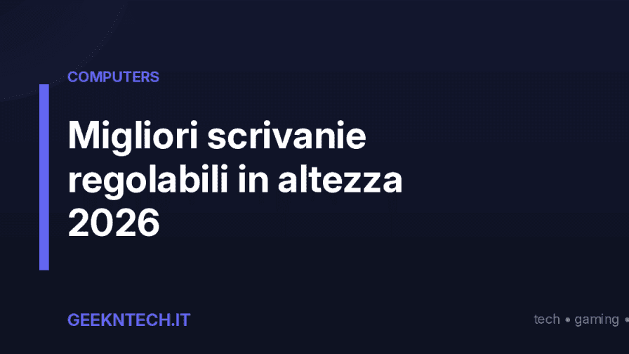 Migliori scrivanie regolabili in altezza 2026