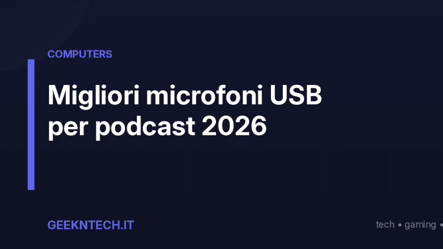 Migliori microfoni USB per podcast 2026