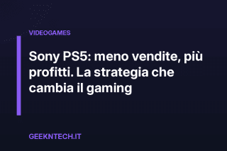Sony PS5: meno vendite, più profitti. La strategia che cambia il gaming